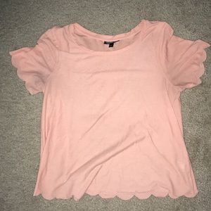 Peachy scalloped top